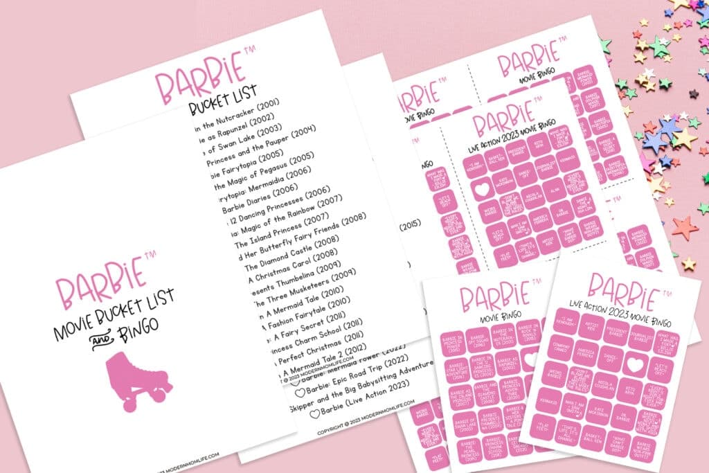  FREE Printable Barbie Bingo Card Game