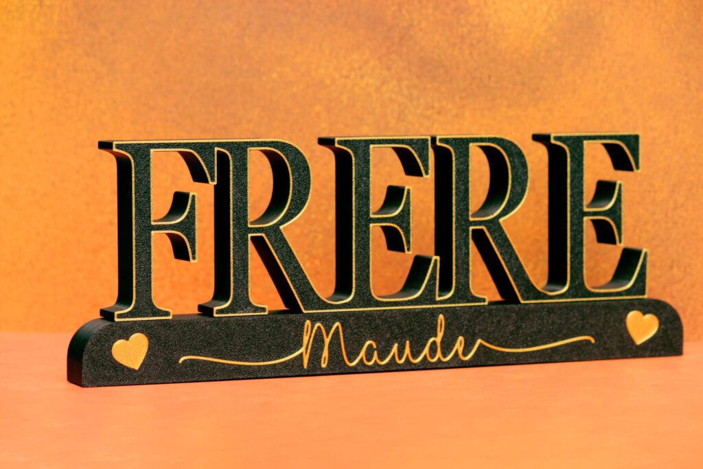 support frère personnalisé avec prénoms