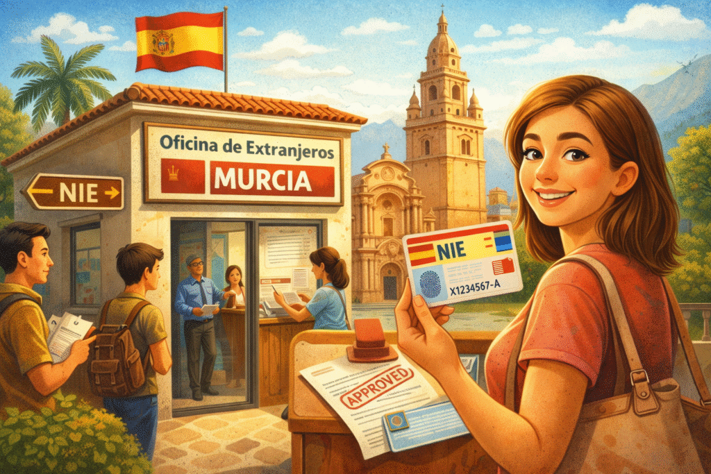 How to get a NIE NUMBER  in Murcia guide