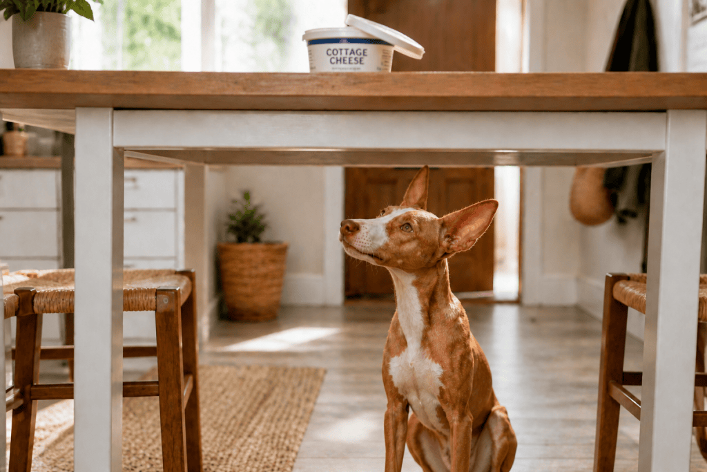 are dogs allowed cottage cheese