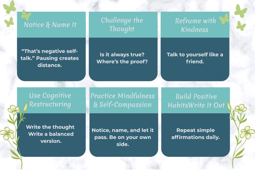 How to Stop Negative Self-Talk: Practical Strategies