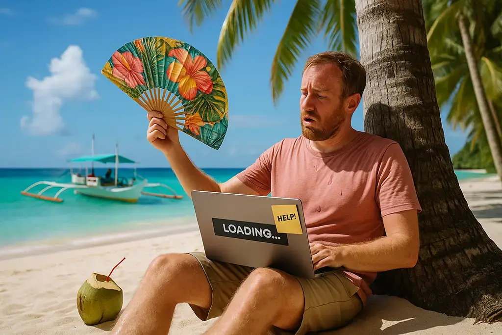 Expat in the Philippines surviving slow internet and tropical heat.
