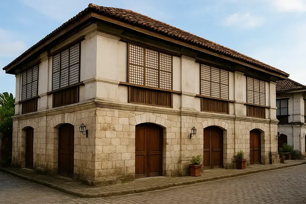 Bahay na Bato ancestral house in Vigan, Philippines.