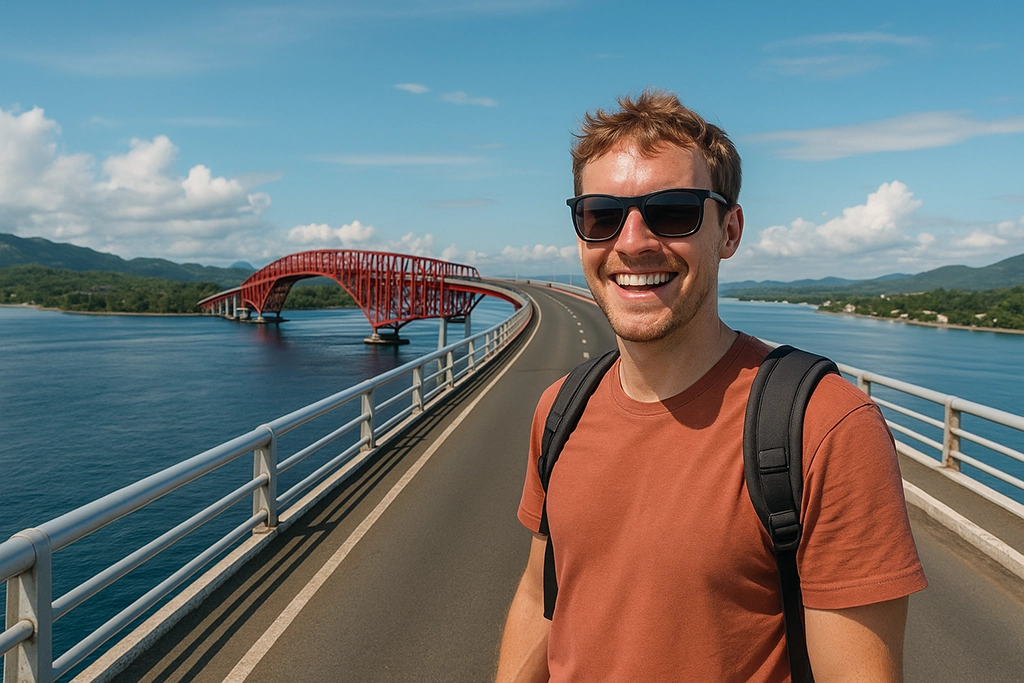 A Leyte tourist spot is the San Juanico Bridge.