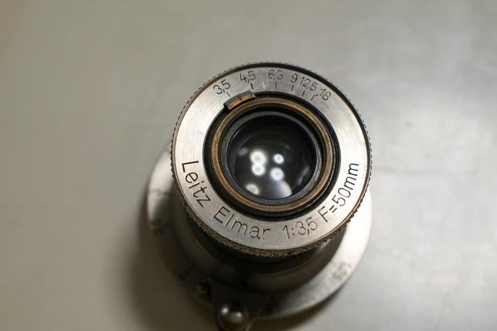 Leitz Elmar 50mm f3.5 L39 レンズ外観Review ニッケル全回転4番