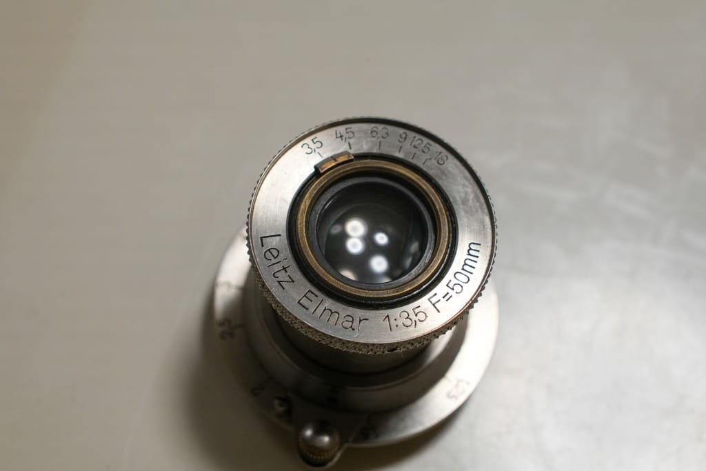 Leitz Elmar 50mm f3.5 L39 レンズ外観Review ニッケル全回転4番