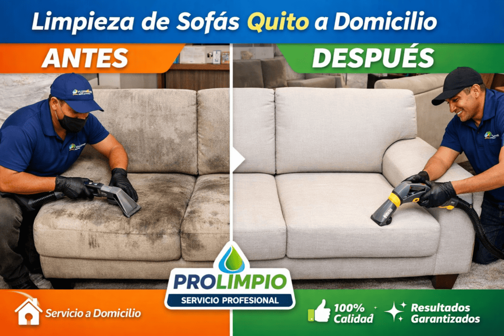 limpieza de sofás Quito