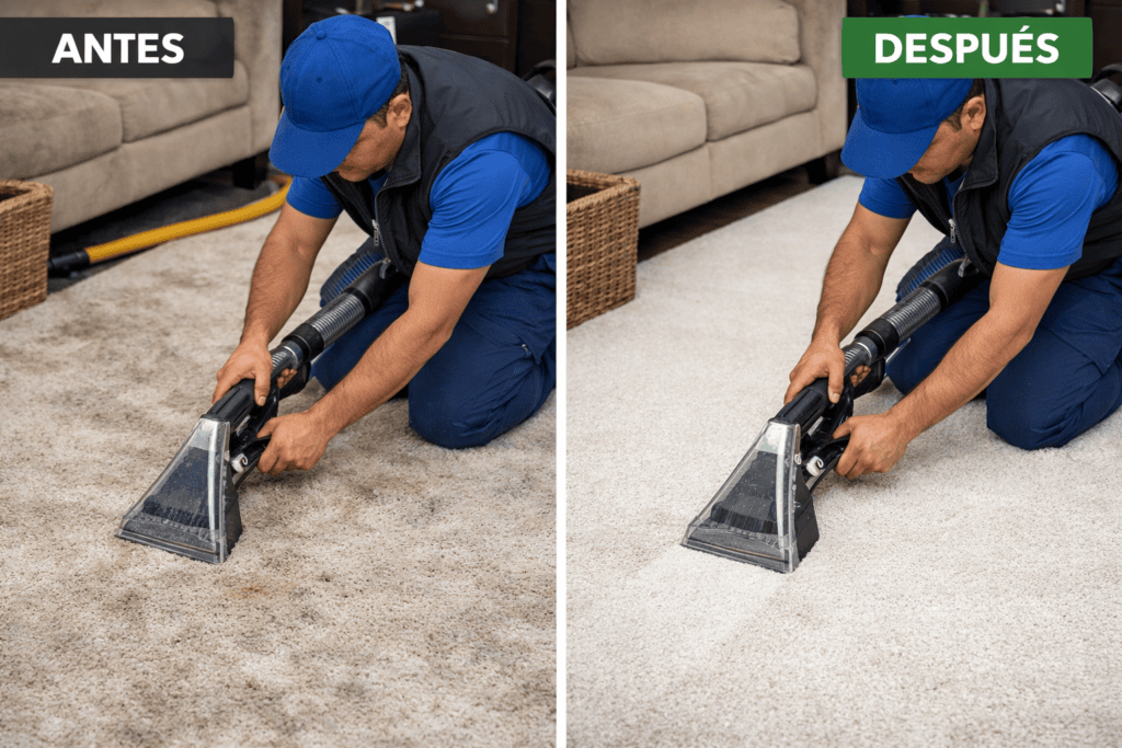 limpieza de alfombras a domicilio en Quito