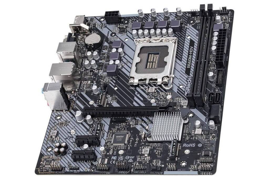 Лучший бюджетный ПК для дома и офиса в 2022 году 1 ASRock B660M Pro RS — надежная материнская плата для сборок начального уровня. Она прекрасно справляется с Core i5-12400, а также открывает пути для обновлений в будущем.