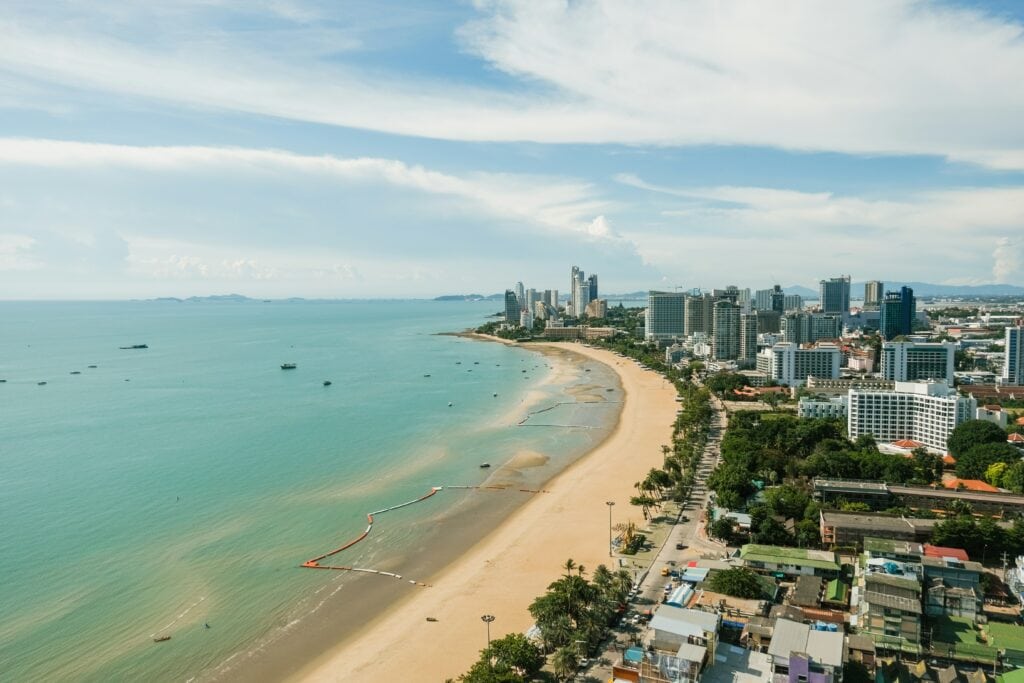 Looking out over Pattaya Beach