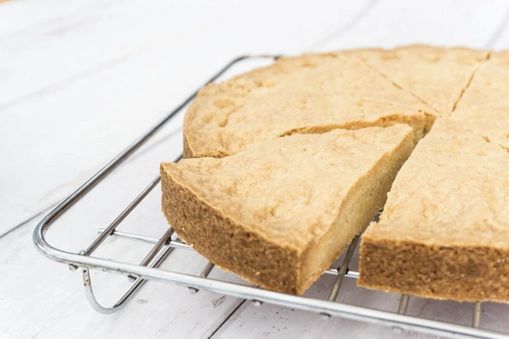 Traditional Scottish Shortbread on a tray
