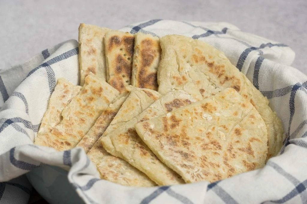 Cooked Scottish Potato Scones in a Bowl