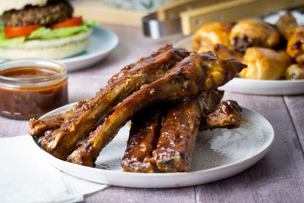 Scottish Whisky BBQ Sauce on ribs