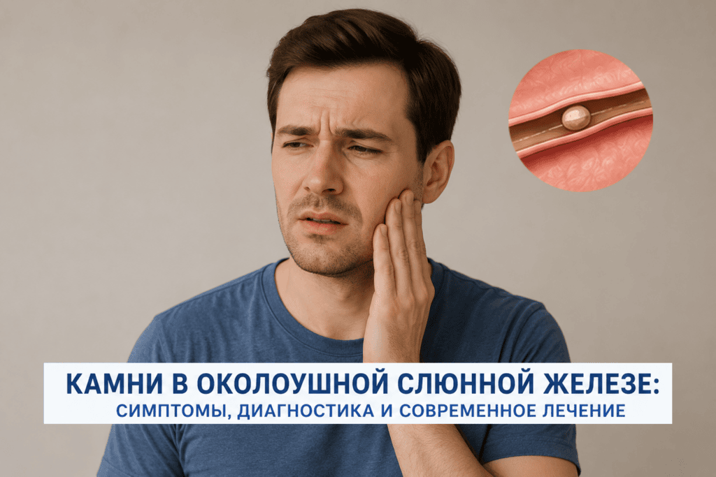 Камень в околоушной слюнной железе: как распознать, лечить и сохранить здоровье