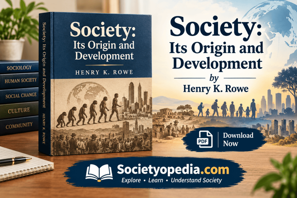 Society: Its Origin and Development by Henry K. Rowe