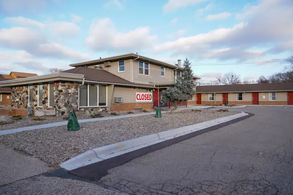 Agate Housing and Services is turning the former Metro Inn Motel, pictured in November 2023, in south Minneapolis into affordable housing for 38 tenants. Credit: Dymanh Chhoun | Sahan Journal