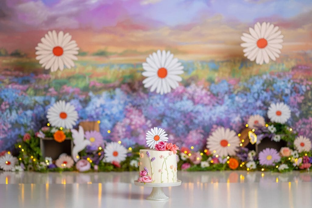 Wildflower Cake Smash Theme