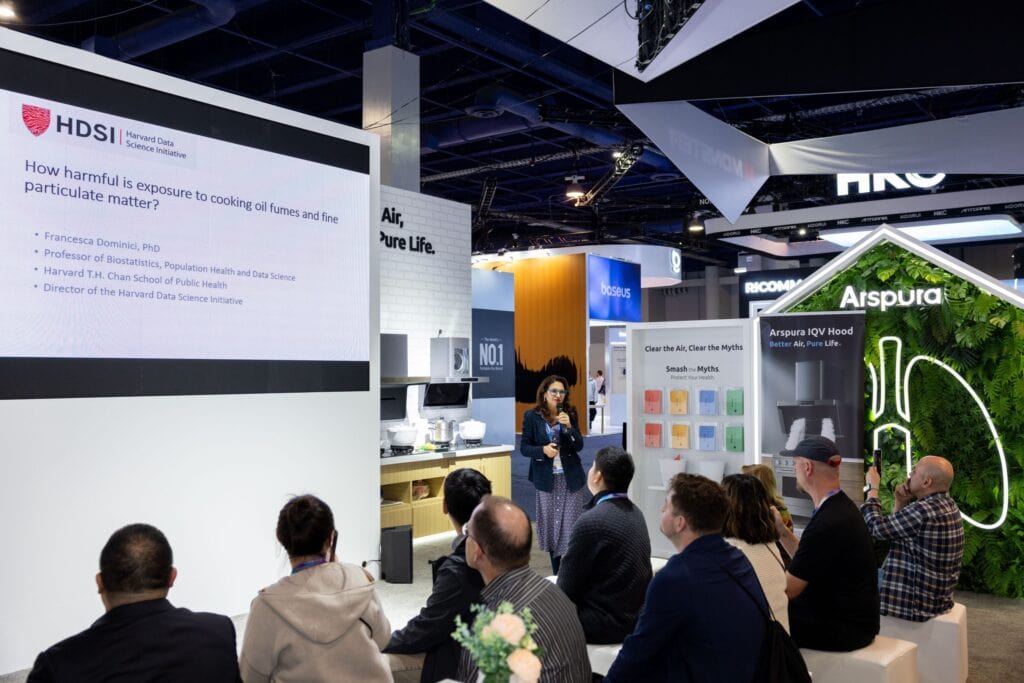 Arspura showcased its IQV™ kitchen ventilation technology at CES 2026, highlighting PM2.5 health risks, high-airspeed smoke capture, and a cleaner, healthier cooking experience.