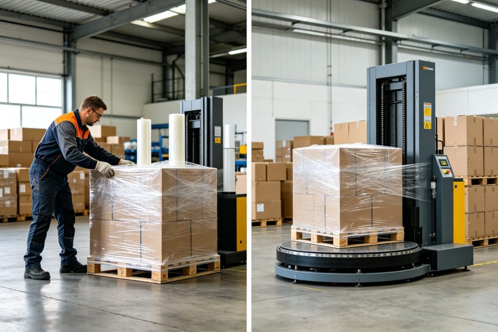 Pallet Wrapper vs Manual Wrapping: Real Cost Comparison