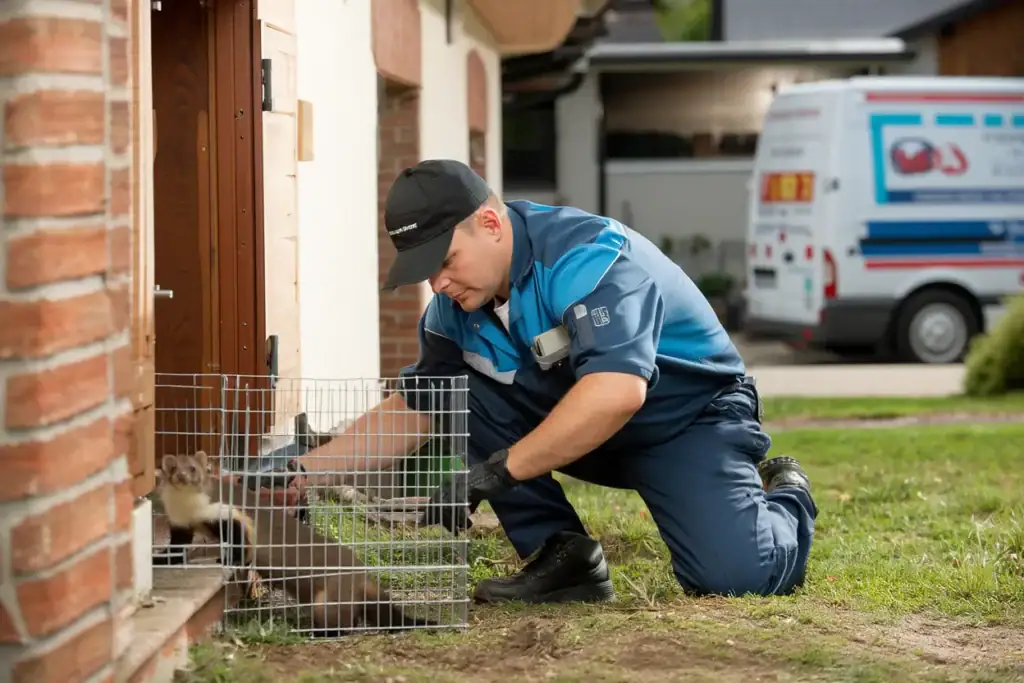 odłowiona kuna domowa