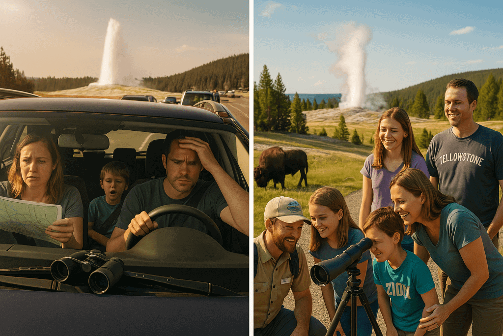 A stress free tour of Yellowstone. 