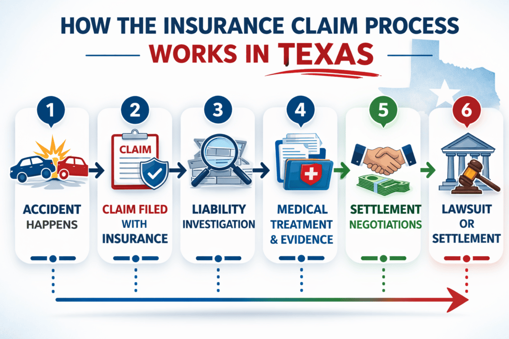 Texas insurance claim process timeline after a car accident