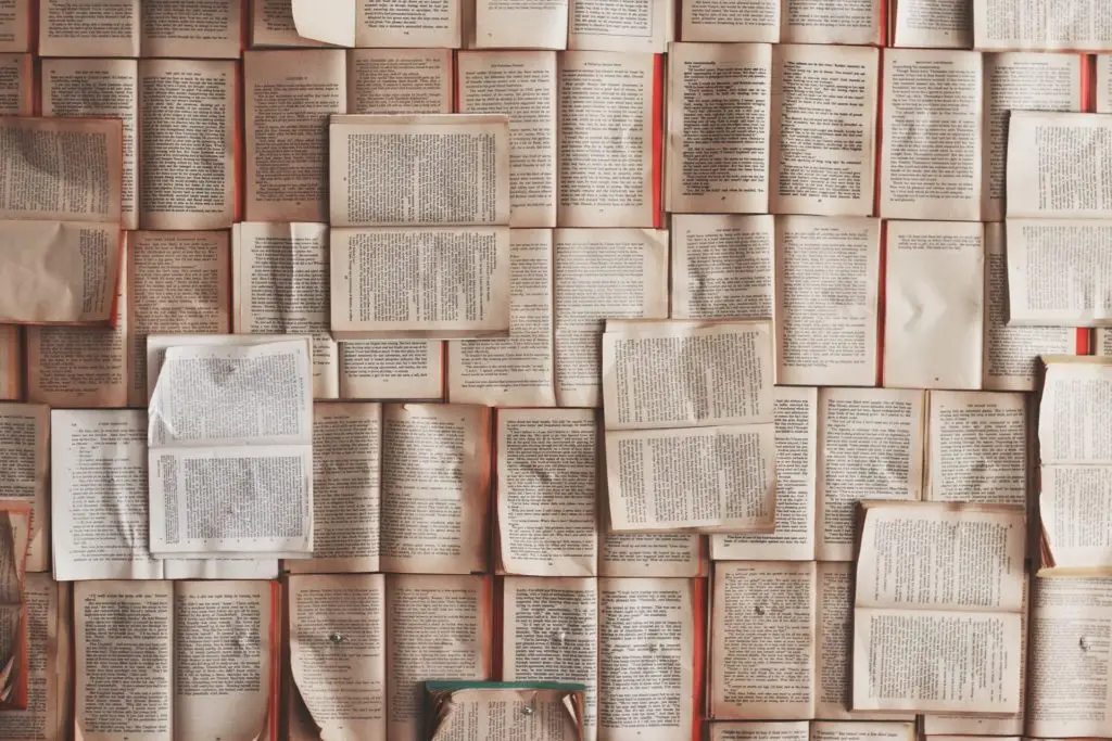 open books and research for legal article on contracts