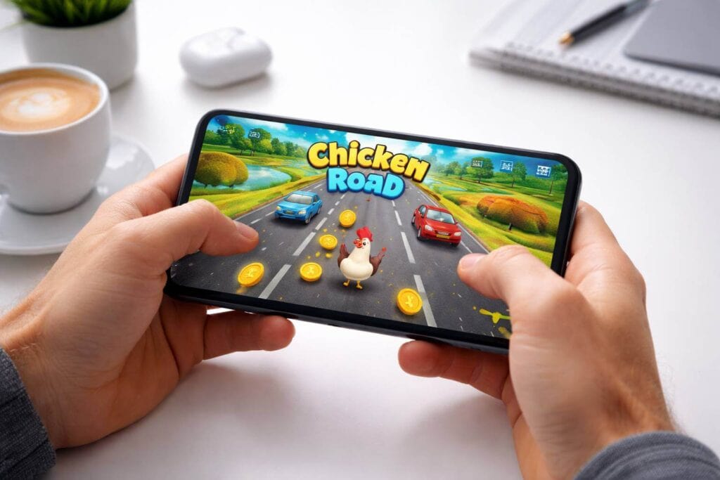 Example of fake chicken road hack bot interface with scam warning indicators