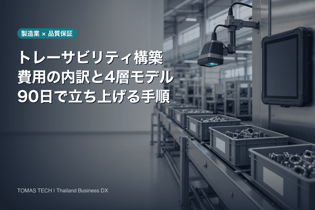 トレーサビリティ構築の費用と進め方|4層モデルと90日ロードマップ