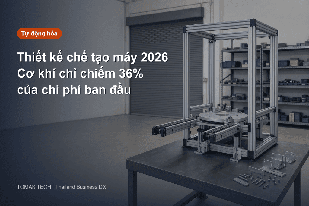 Thiết kế chế tạo máy tự động | 5 lớp chi phí, báo giá và bài toán hoàn vốn tại Thái Lan