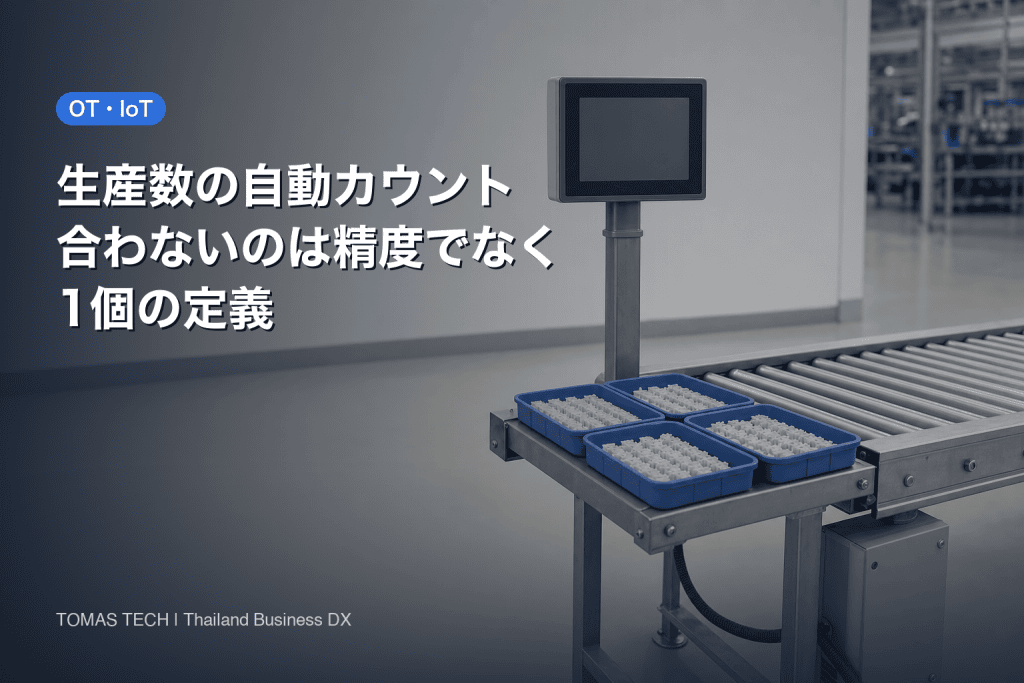生産数カウント自動化の進め方2026｜実績が合わない4つのズレ