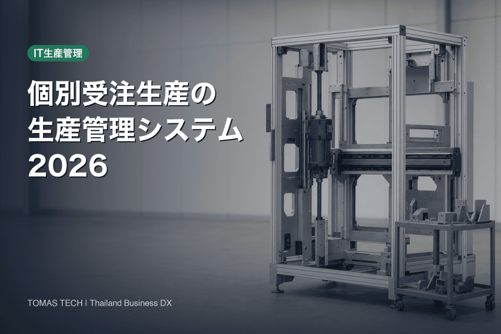 個別受注生産の生産管理システム2026｜合わないのは機能ではない