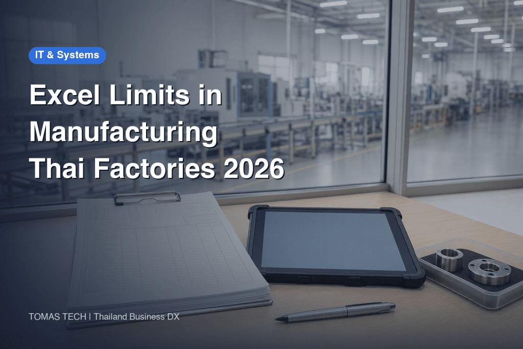 Excel Limits in Manufacturing｜How Thai Factories Move Beyond Spreadsheet Management