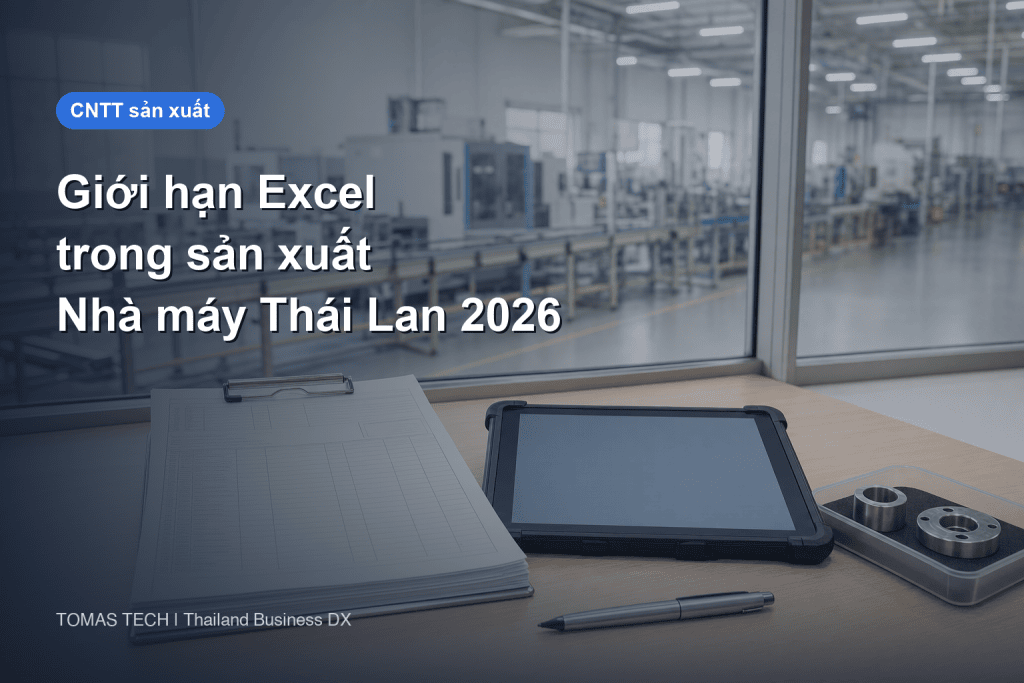 Giới hạn của quản lý bằng Excel trong sản xuất | Lộ trình thoát Excel cho nhà máy tại Thái Lan