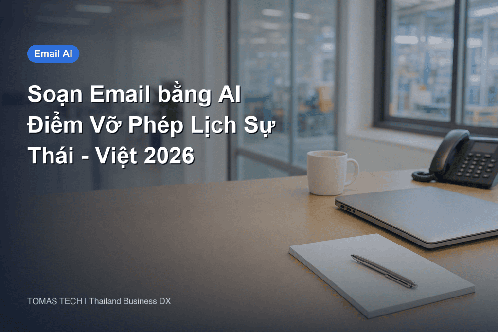 AI soạn email 2026 - nơi mức trang trọng tiếng Thái và tiếng Việt bị lệch