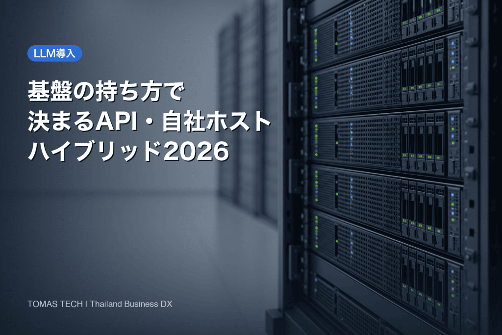 LLM 導入は基盤の持ち方で決まる｜API・自社ホスト・ハイブリッド