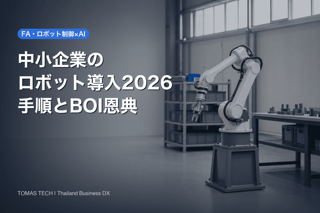 ロボット導入 中小企業2026｜小さく始める手順とBOI恩典