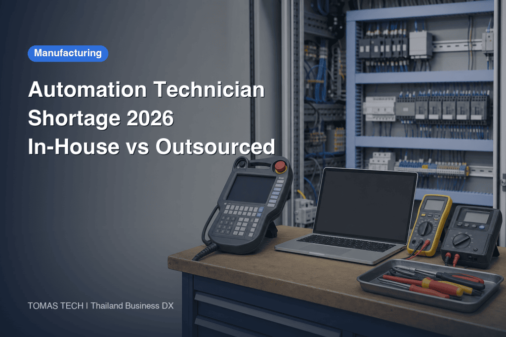 Automation Technician Shortage 2026 — What Actually Splits In-House from Outsourced
