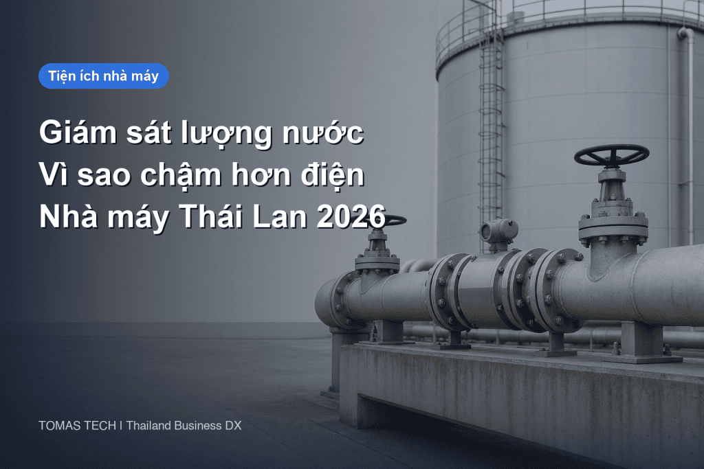 Giám sát lượng nước sử dụng | Thiết kế điểm đo nhà máy Thái Lan 2026