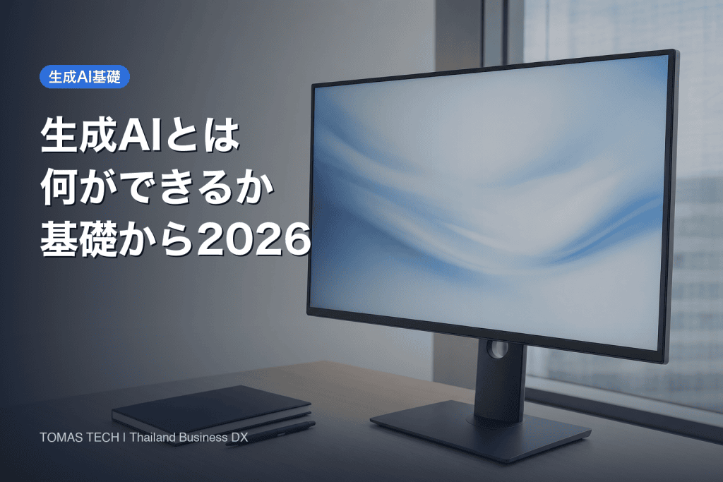 生成AIとは｜できること・企業活用・2026年の動向を解説