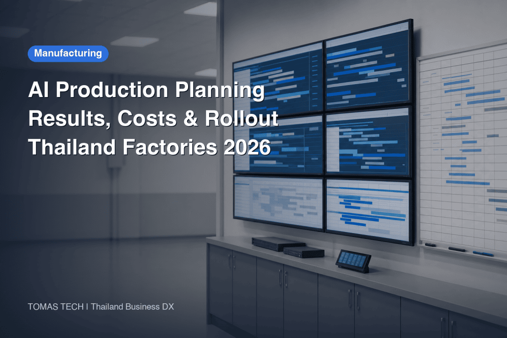 AI Production Planning for Thailand Factories — Results, Costs, and Rollout Steps