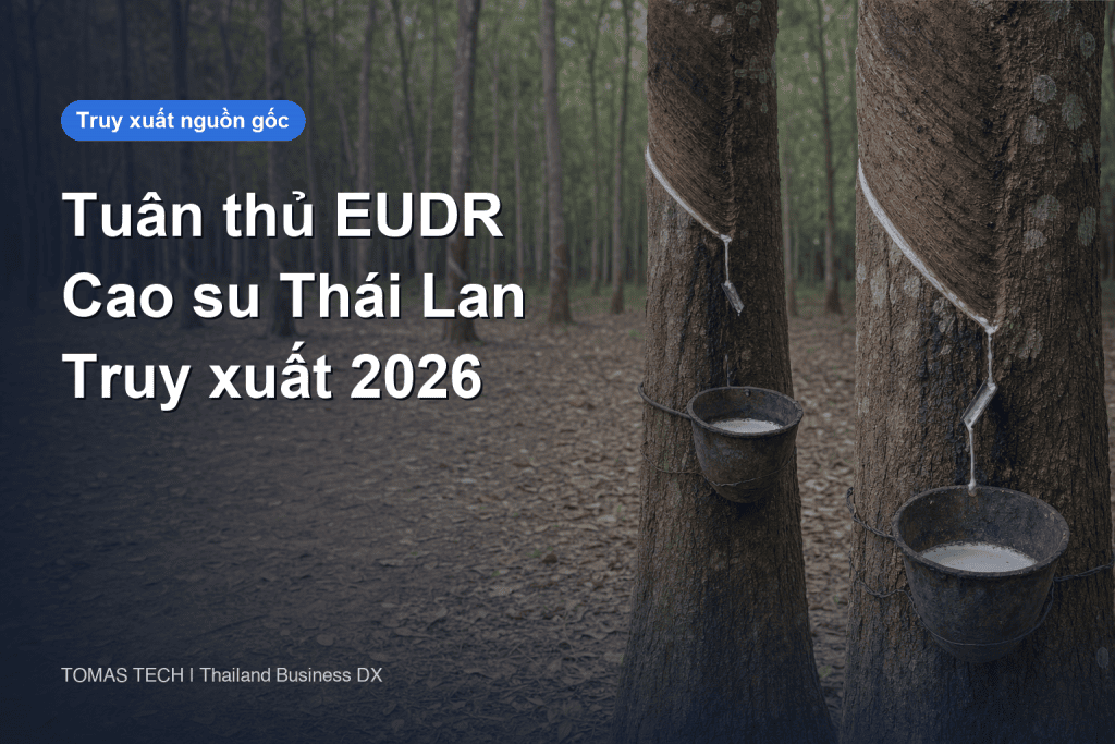 Tuân thủ EUDR 2026 - truy xuất nguồn gốc cao su Thái Lan và ASEAN