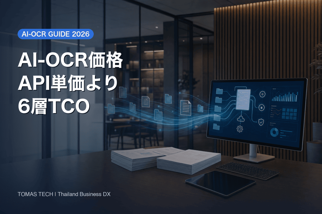 AI-OCR価格2026｜API単価でなく6層TCOで比較