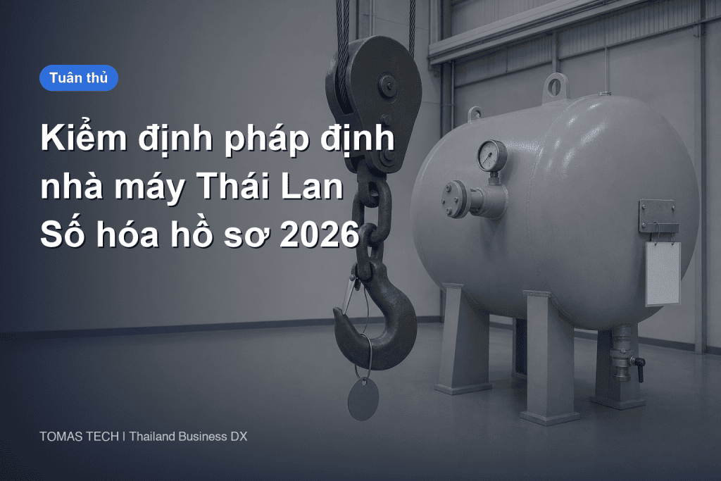 Kiểm định pháp định nhà máy Thái Lan 2026 và số hóa hồ sơ