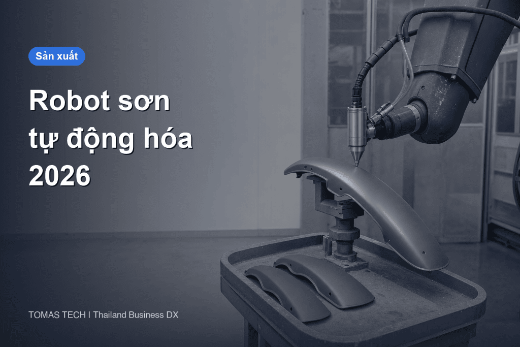 Robot sơn 2026 - sơn tĩnh điện, sơn bột và bài toán hoàn vốn