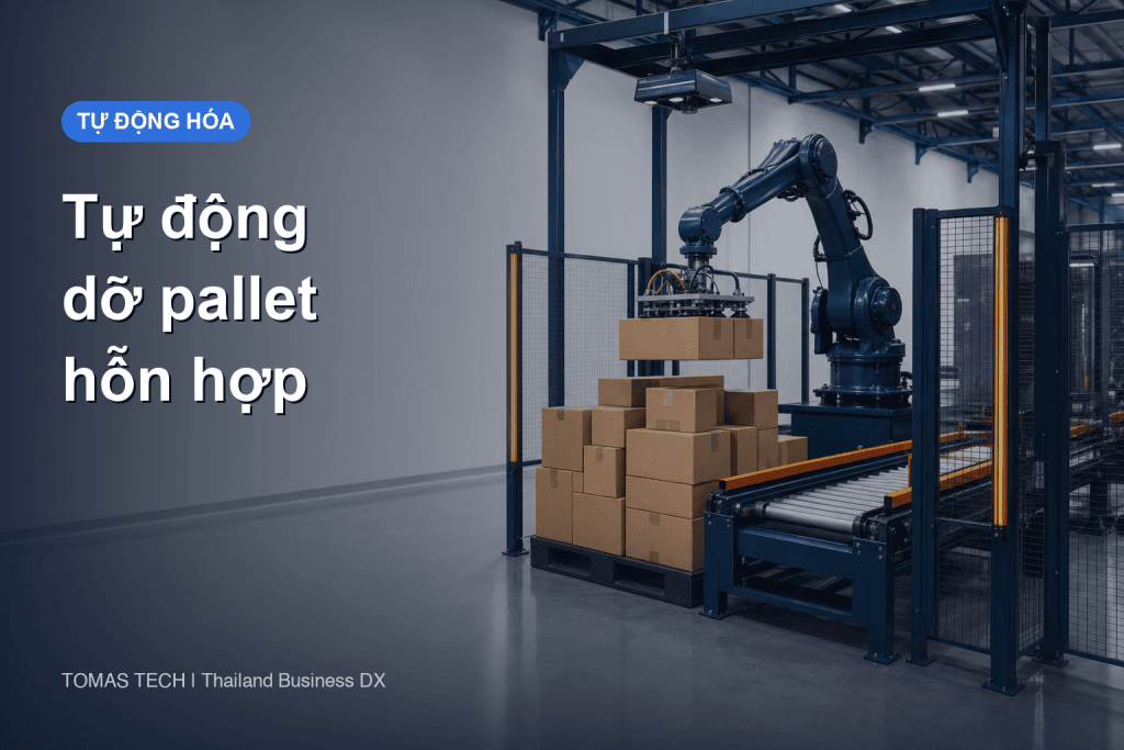 Tự động dỡ pallet: RFP cho pallet hỗn hợp