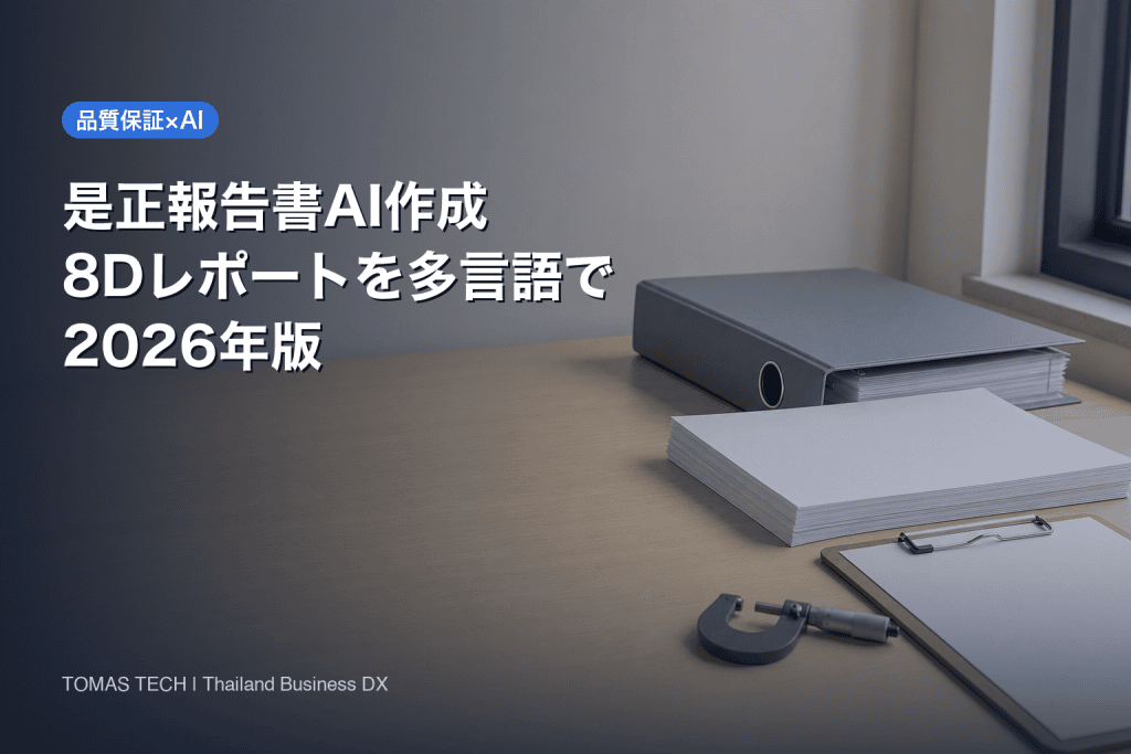 是正報告書 AI 作成の実務｜8Dレポートを多言語で下書きする