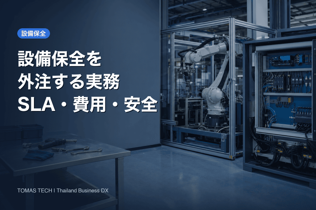 設備 保全 外注の実務ガイド2026｜タイ工場のSLA・費用・RFP