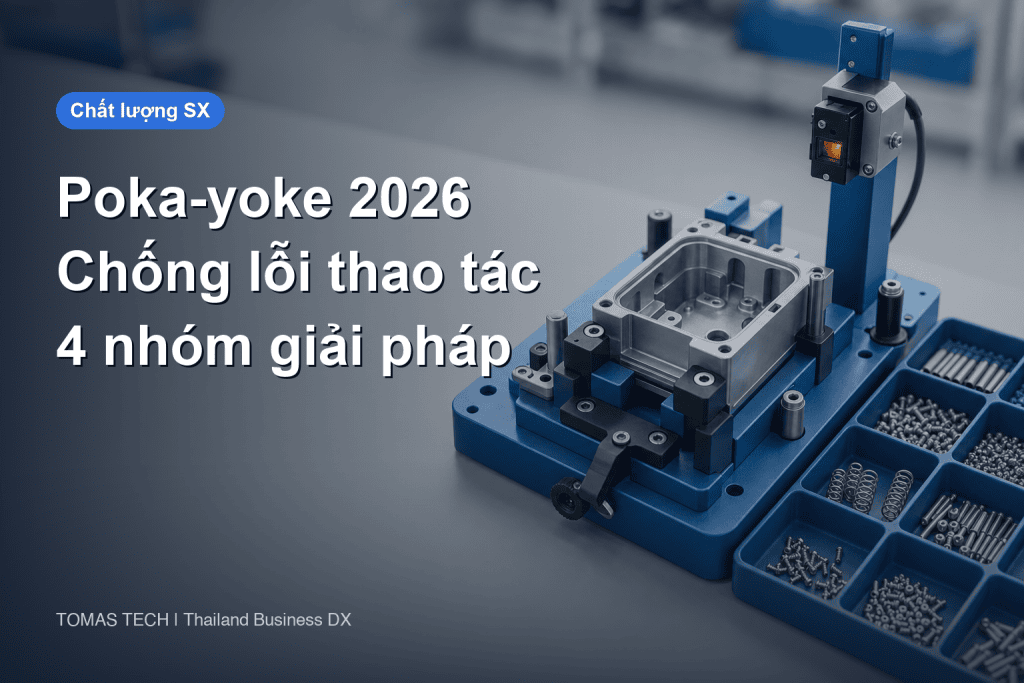 Poka-yoke chống lỗi thao tác 2026 - 4 nhóm giải pháp, chi phí