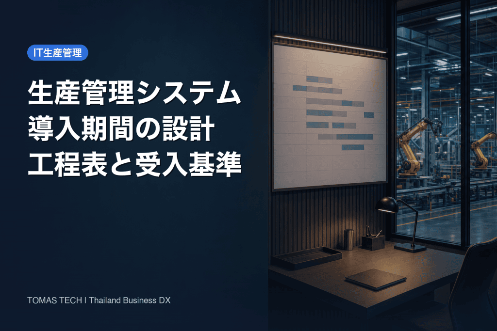 生産管理システム導入期間｜タイ工場の工程表と受入基準2026